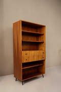 Vintage Space Mid Century Highboard aus Palisander mit Regalfächern und Schubladen im 1960er Jahre Design