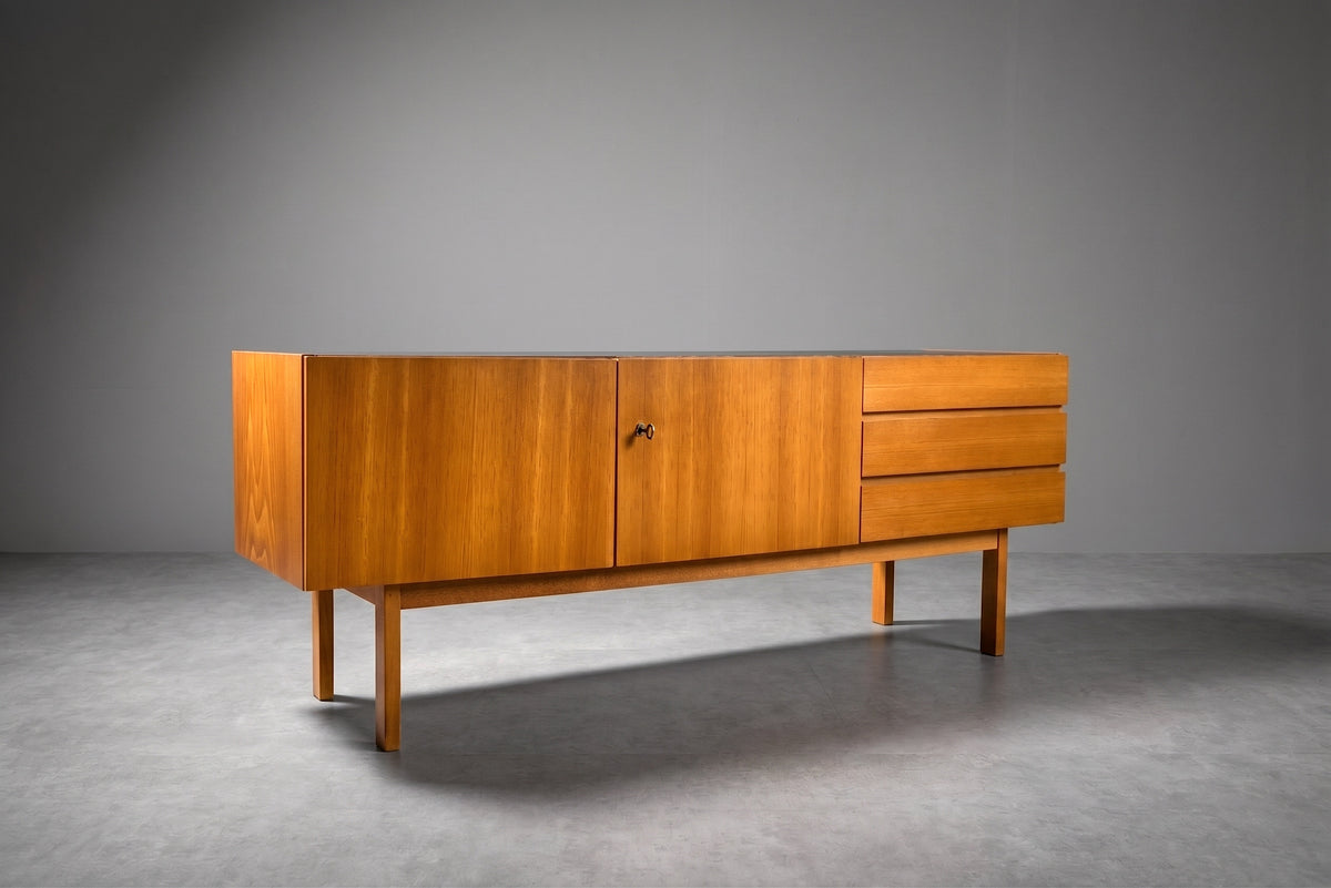 Mid Century Sideboard 1960 Lowboard Vintage Kommode Holz Design Retro