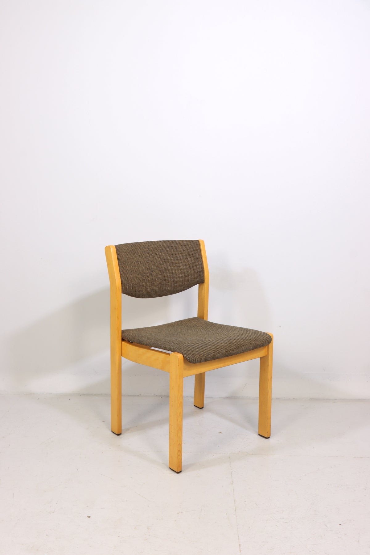 Mid Century Stuhl Vintage Skandinavisches Design Holzstuhl Retro 1/2