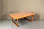 Vintage Space Niels Bach Couchtisch aus massivem Teakholz im dänischen Mid-Century-Design