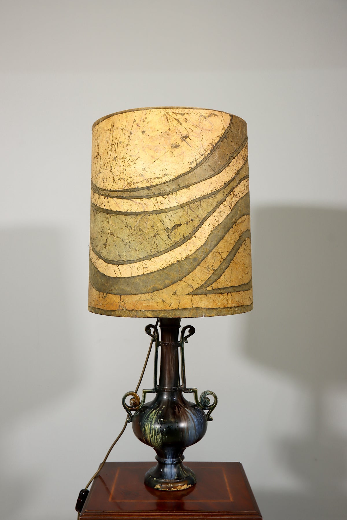 Tischlampe Keramik Vintage Antik Stil Nachttischlampe Lampe