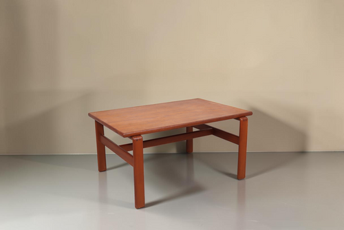 Vintage Space Couchtisch aus massivem Teakholz im skandinavischen Mid-Century Design der 60er Jahre