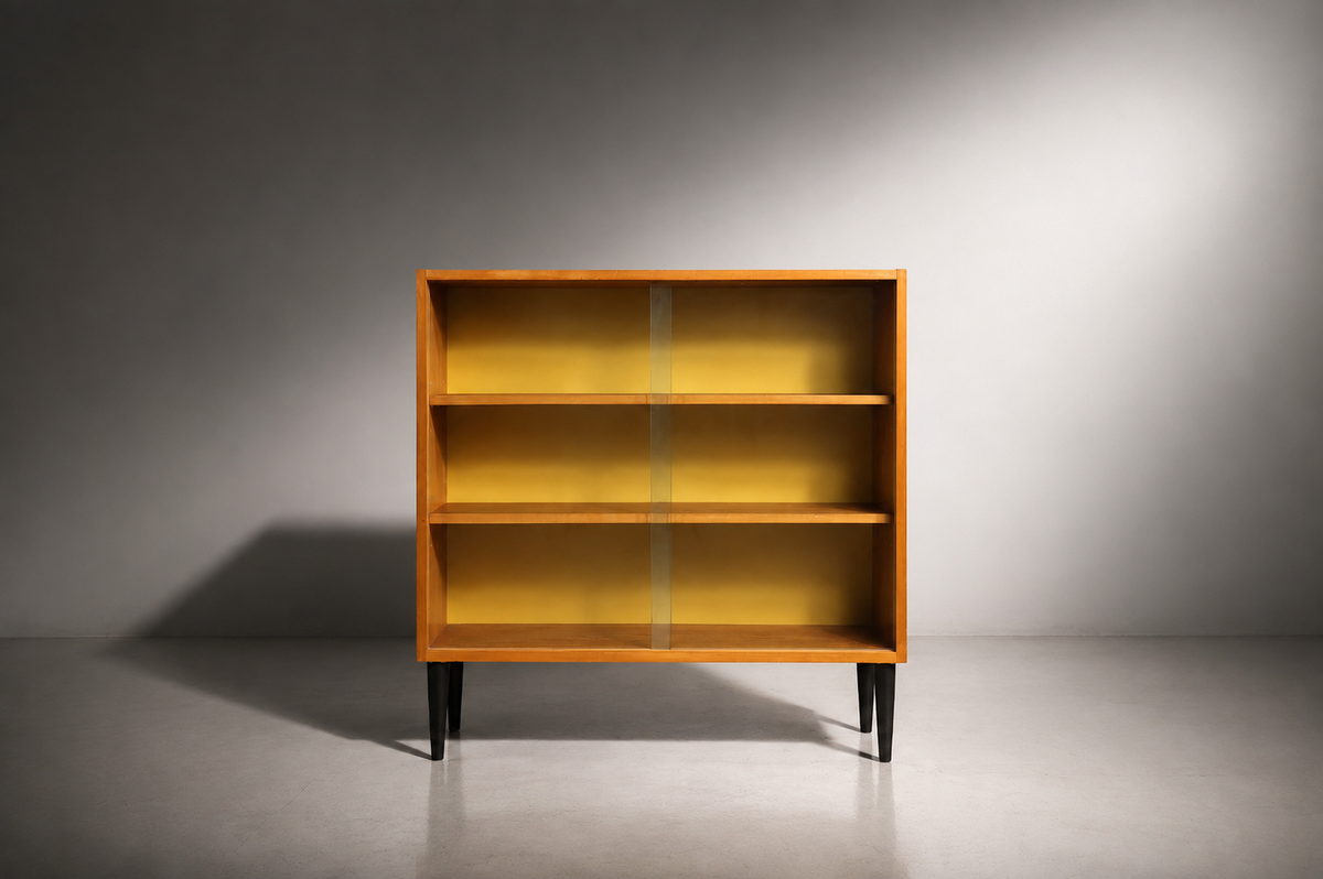 Hellerau Regal Vitrine DDR Vintage Glasvitrine 60er Jahre Mid Century Display Cabinet