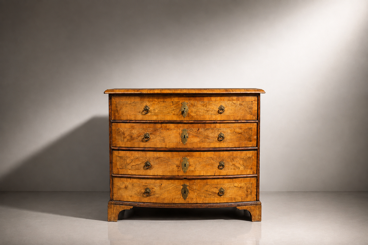 Antike Biedermeier Kommode Nussbaum um 1820 1850 Originales Sammlerstück Antique Chest of Drawers