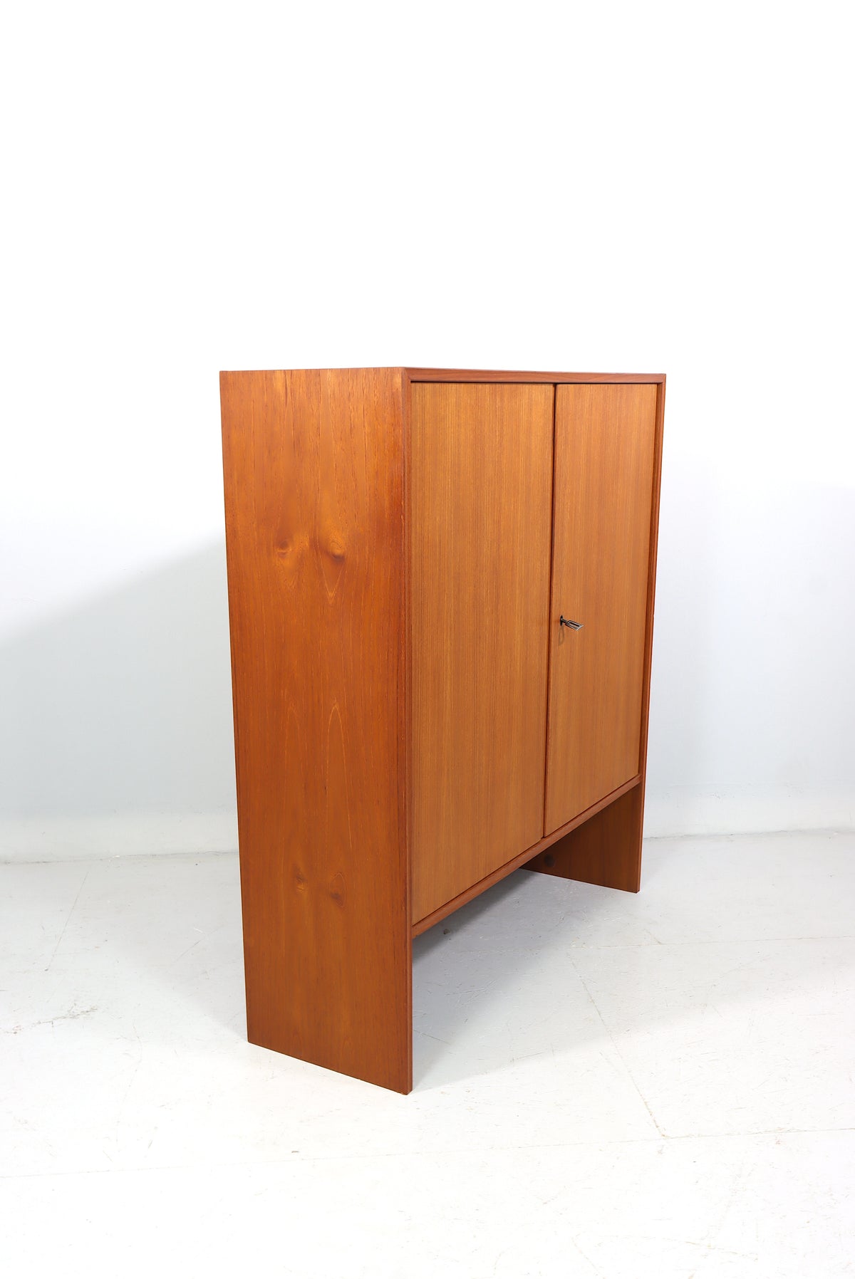 Mid Century Teak Aktenschrank 60er Jahre Vintage Bücherschrank Holzschrank Filing Cabinet Bookcase