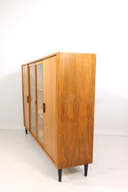 Mid Century Vitrine Highboard Vintage Vitrinenschrank Barschrank Bar Cabinet Glass Cabinet