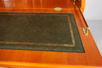 Englischer Sekretär Eibe Massivholz Vitrine Vintage Antik Stil