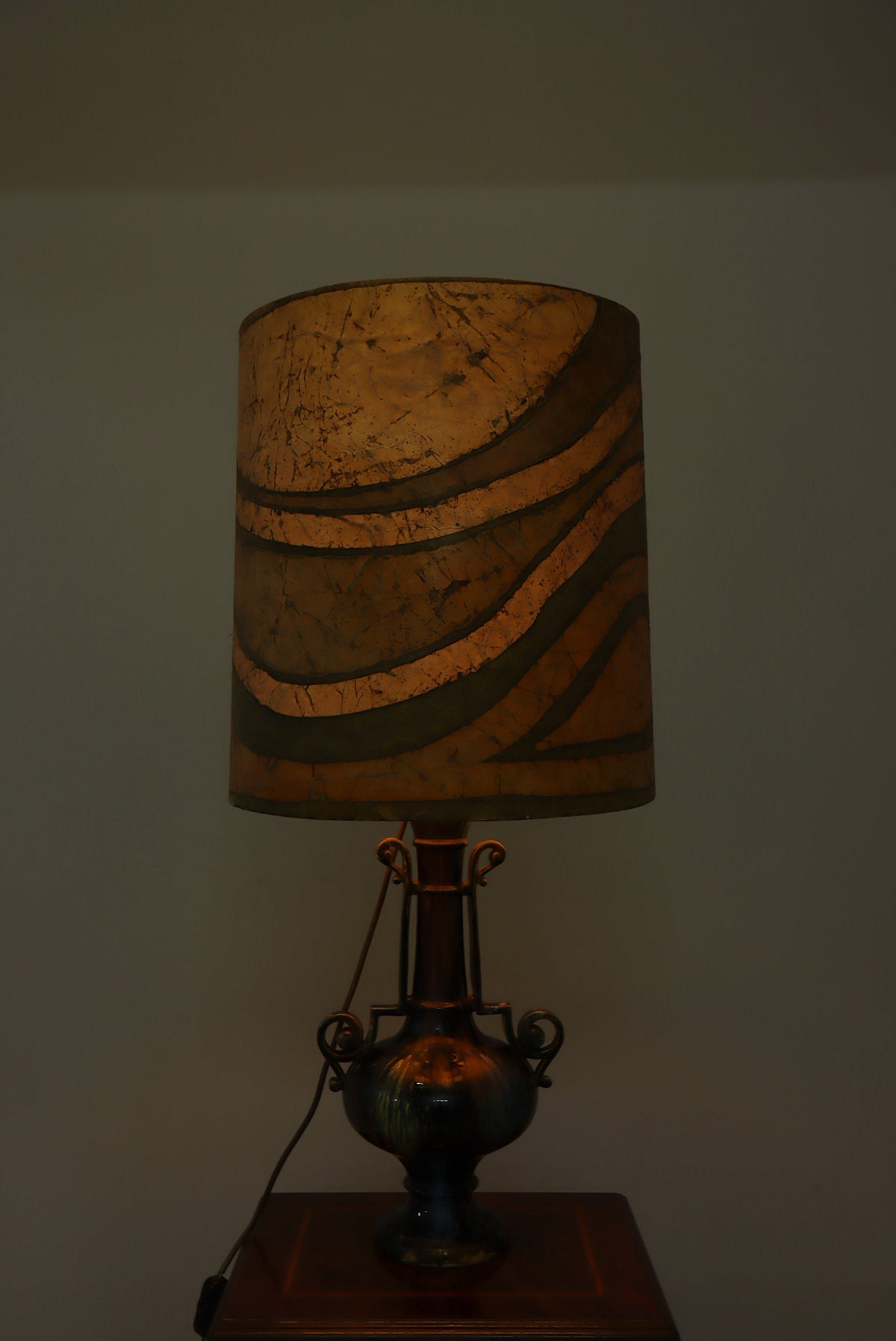 Tischlampe Keramik Vintage Antik Stil Nachttischlampe Lampe