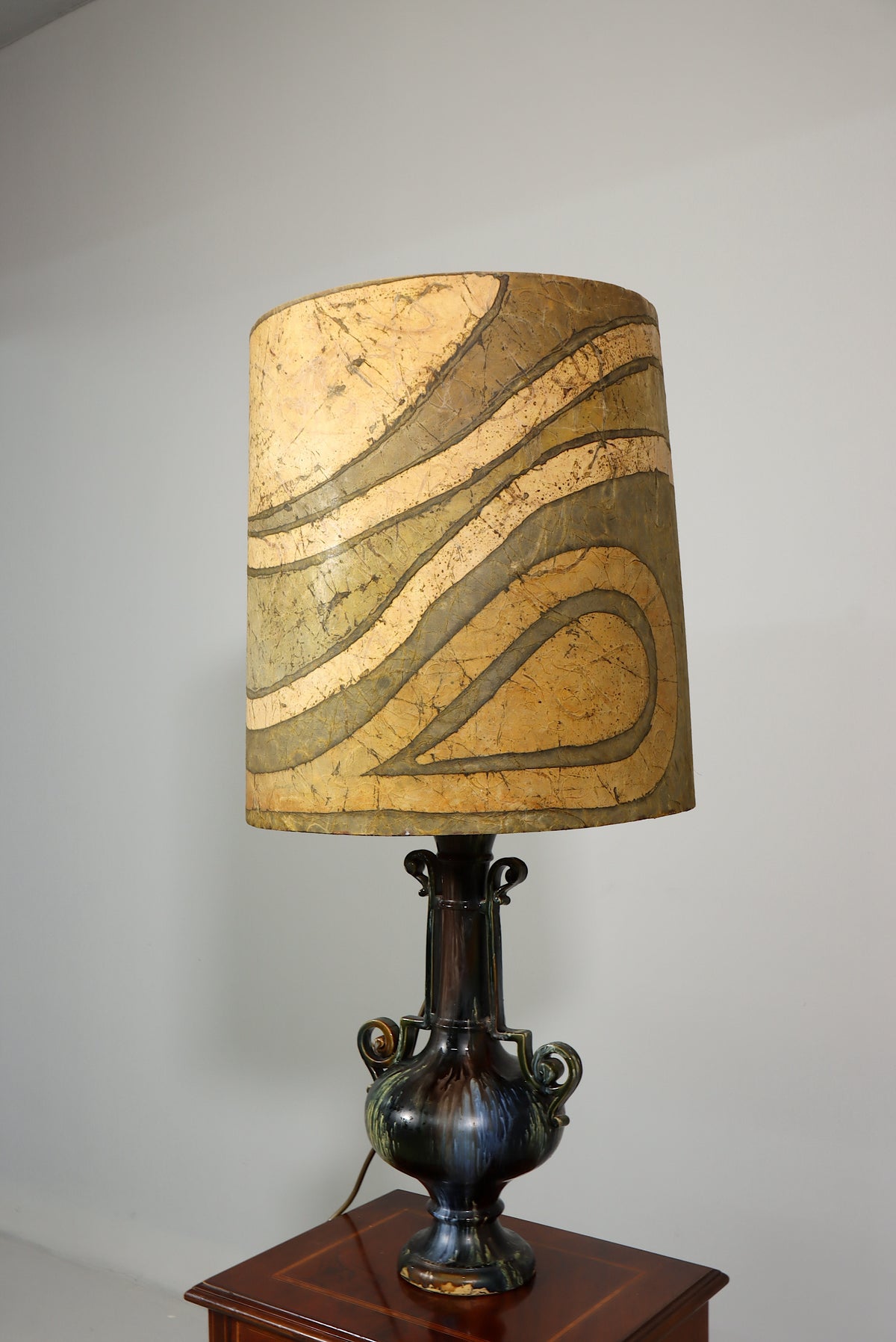 Tischlampe Keramik Vintage Antik Stil Nachttischlampe Lampe