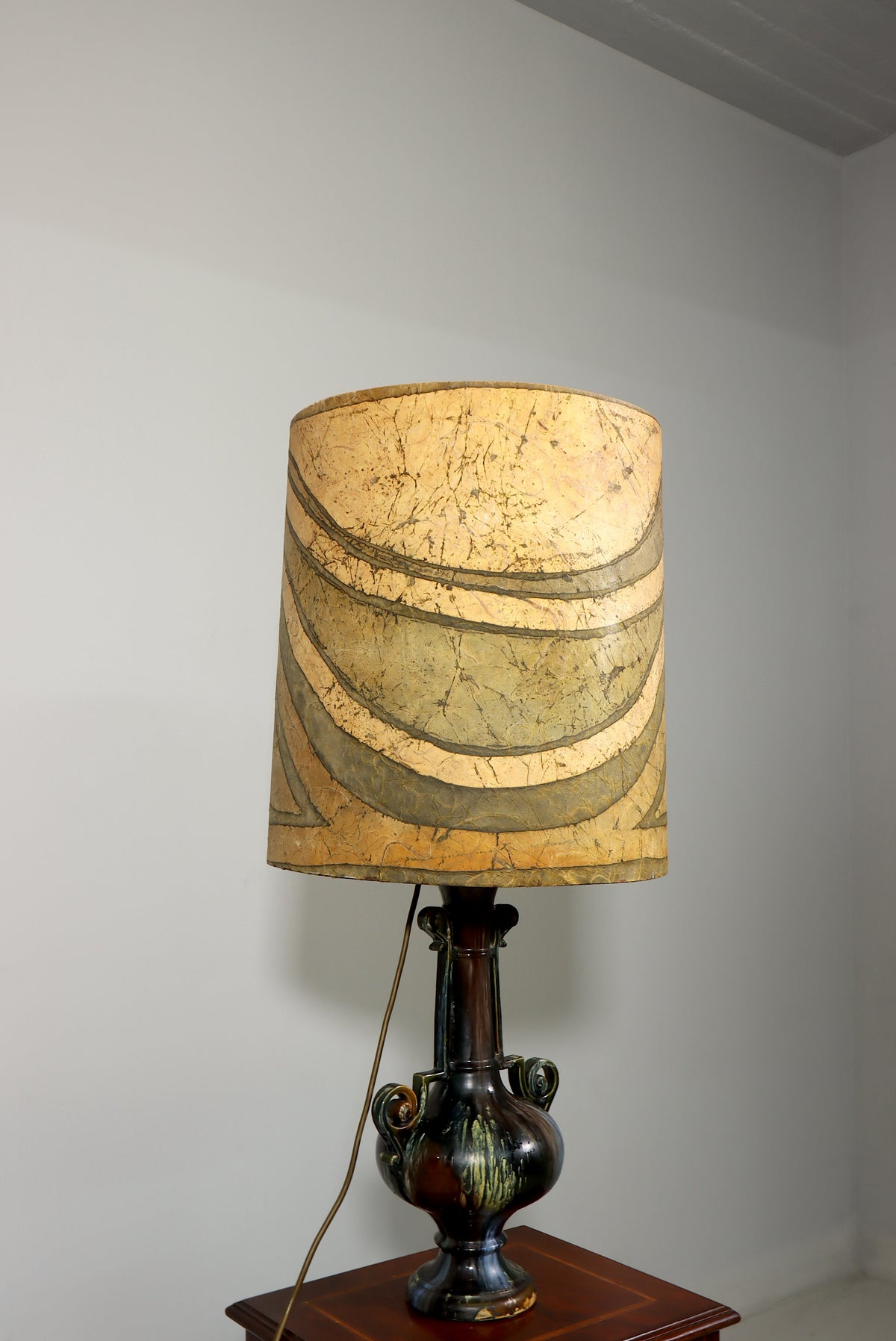 Tischlampe Keramik Vintage Antik Stil Nachttischlampe Lampe