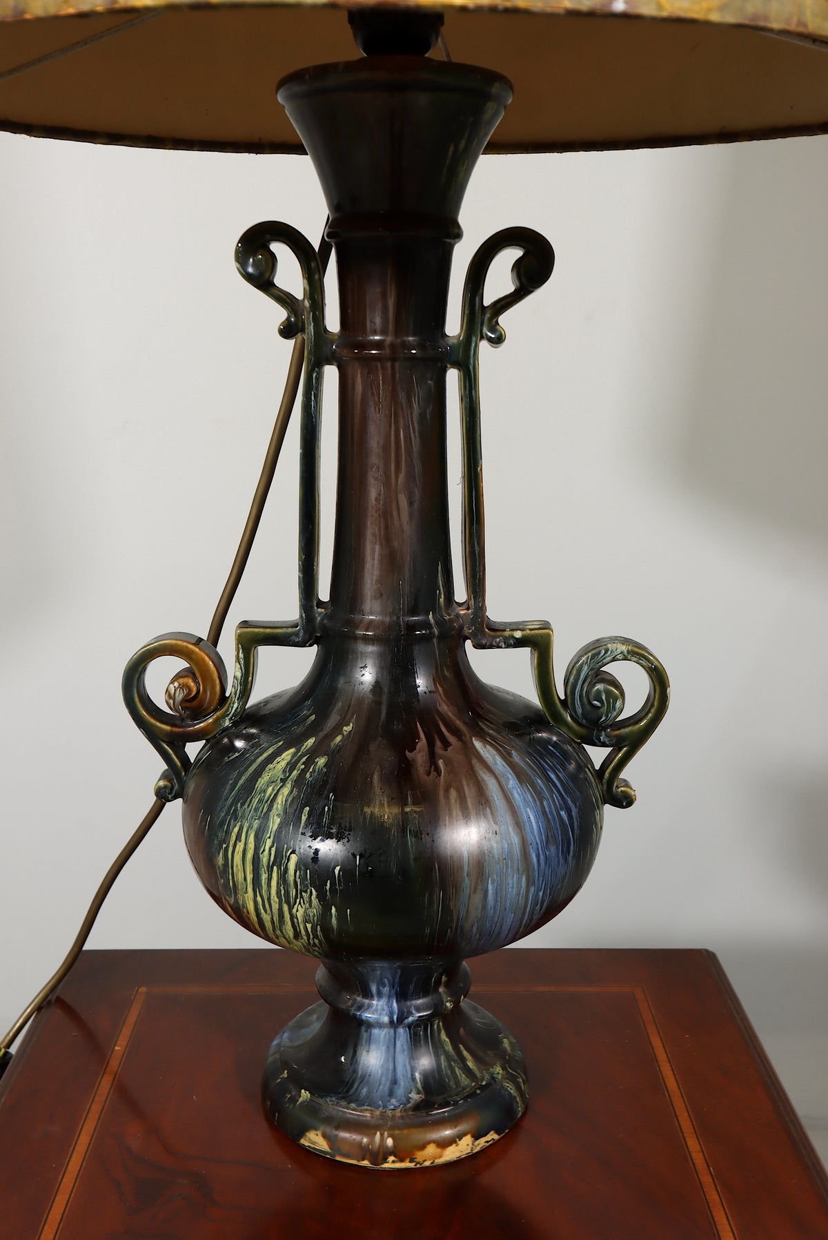 Tischlampe Keramik Vintage Antik Stil Nachttischlampe Lampe