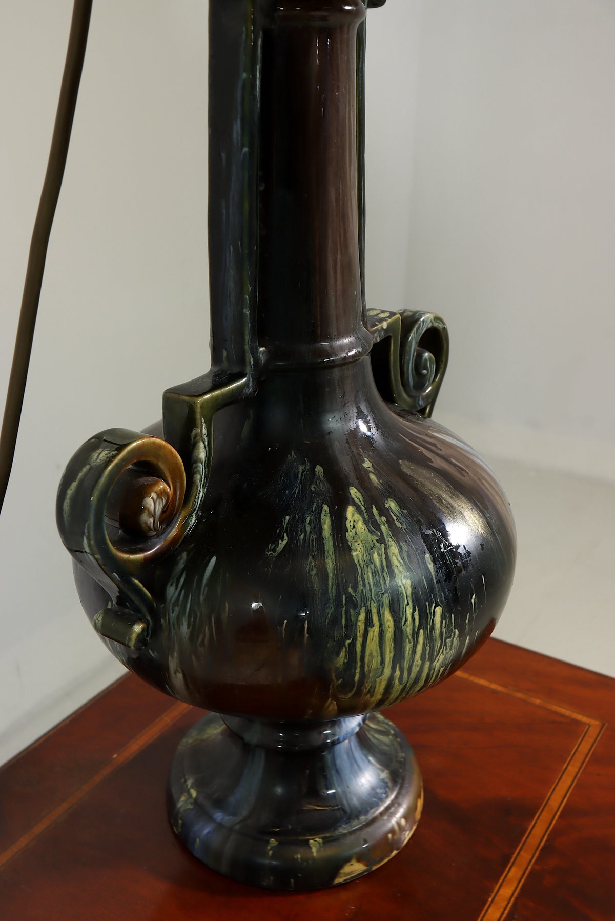 Tischlampe Keramik Vintage Antik Stil Nachttischlampe Lampe