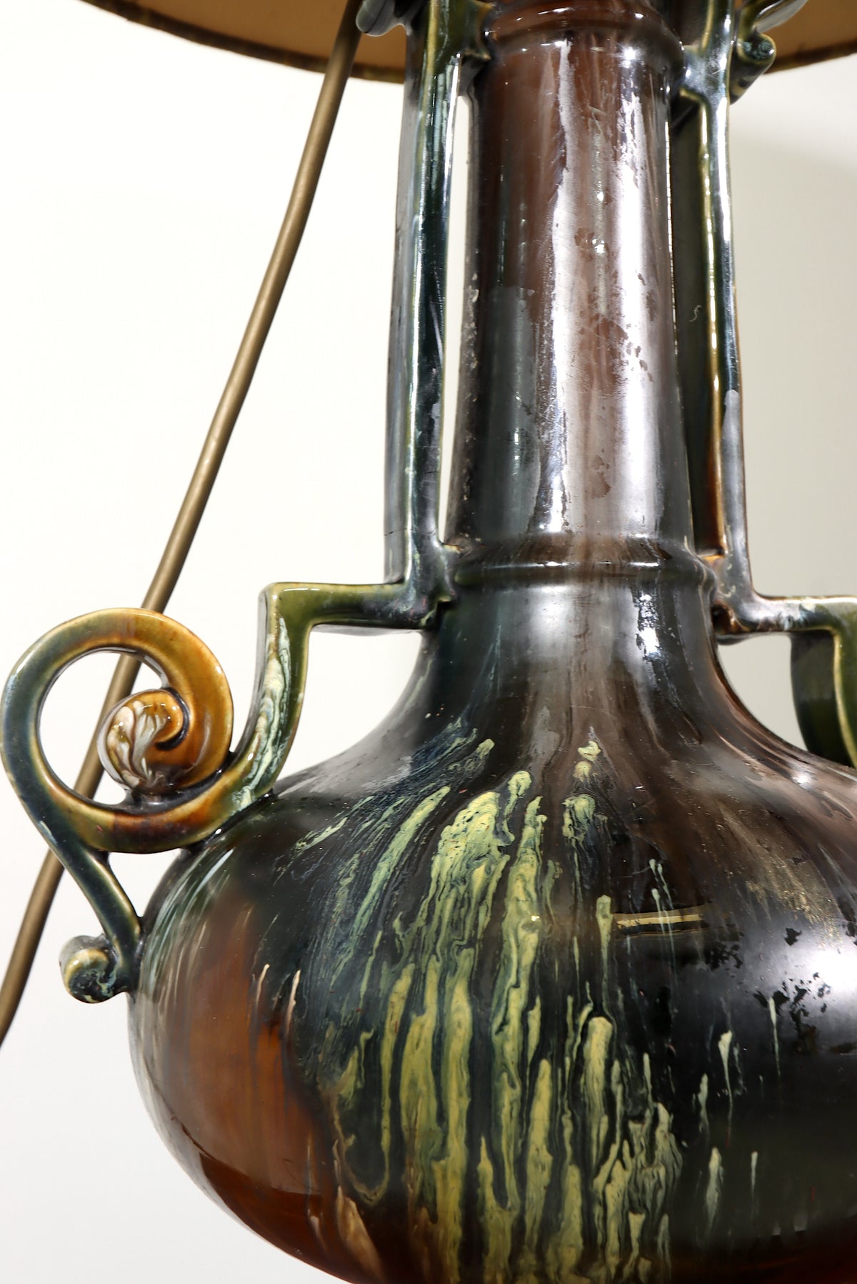 Tischlampe Keramik Vintage Antik Stil Nachttischlampe Lampe