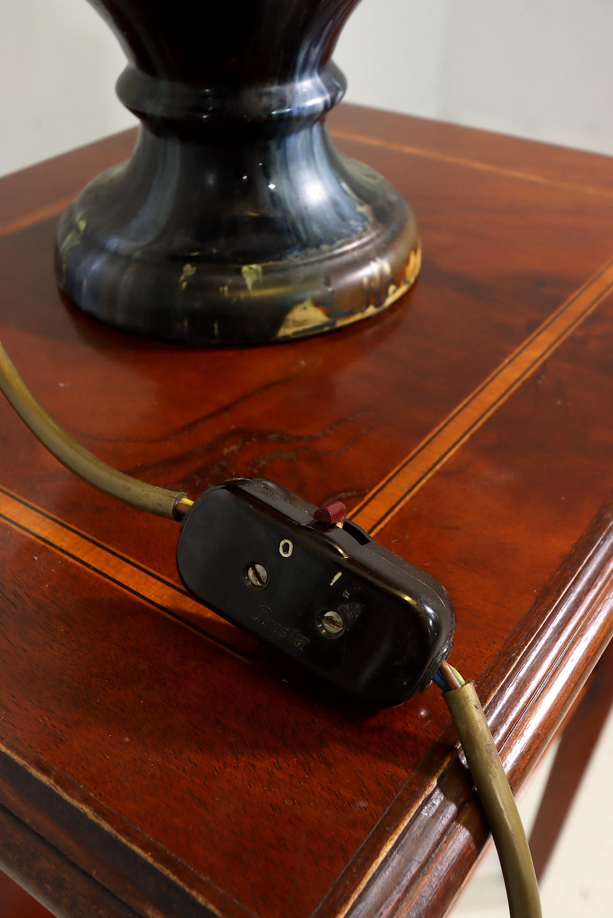Tischlampe Keramik Vintage Antik Stil Nachttischlampe Lampe
