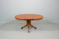 Couchtisch ausziehbar rund Echtholz Vintage Esstisch Retro