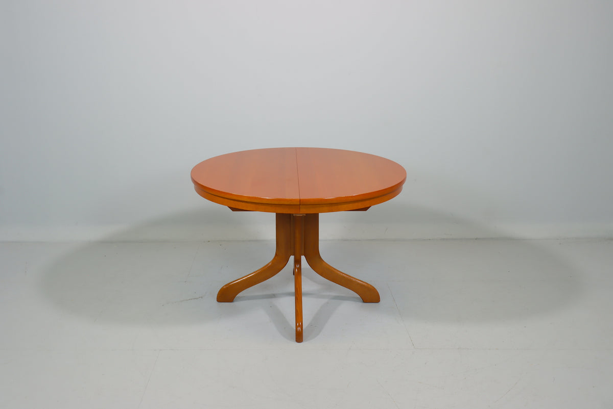 Couchtisch ausziehbar rund Echtholz Vintage Esstisch Retro