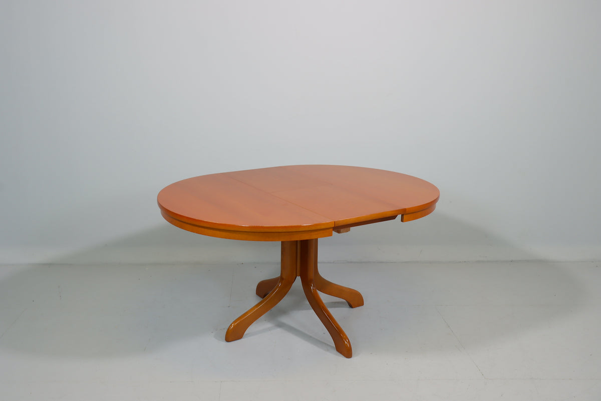 Couchtisch ausziehbar rund Echtholz Vintage Esstisch Retro