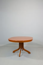 Couchtisch ausziehbar rund Echtholz Vintage Esstisch Retro