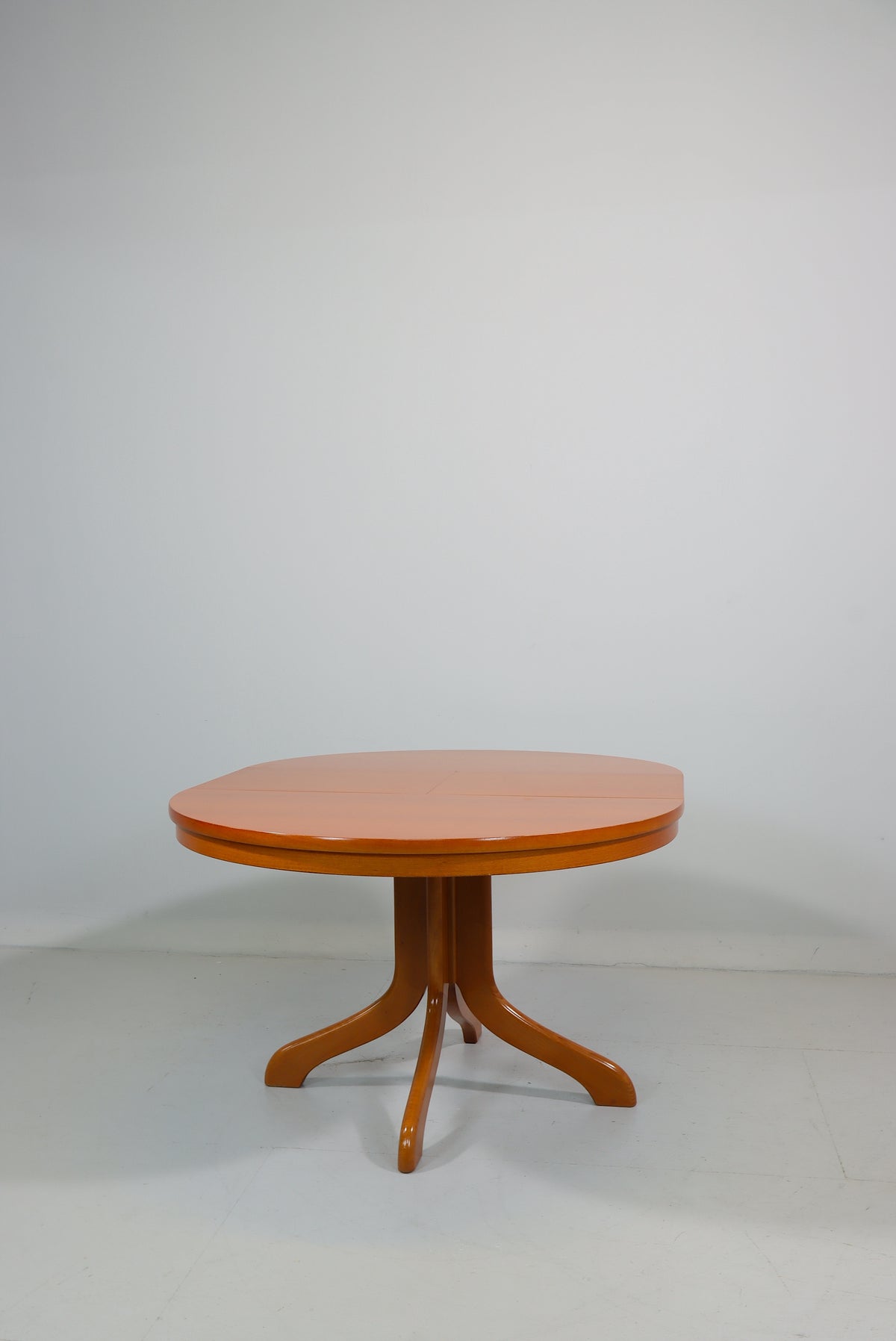 Couchtisch ausziehbar rund Echtholz Vintage Esstisch Retro