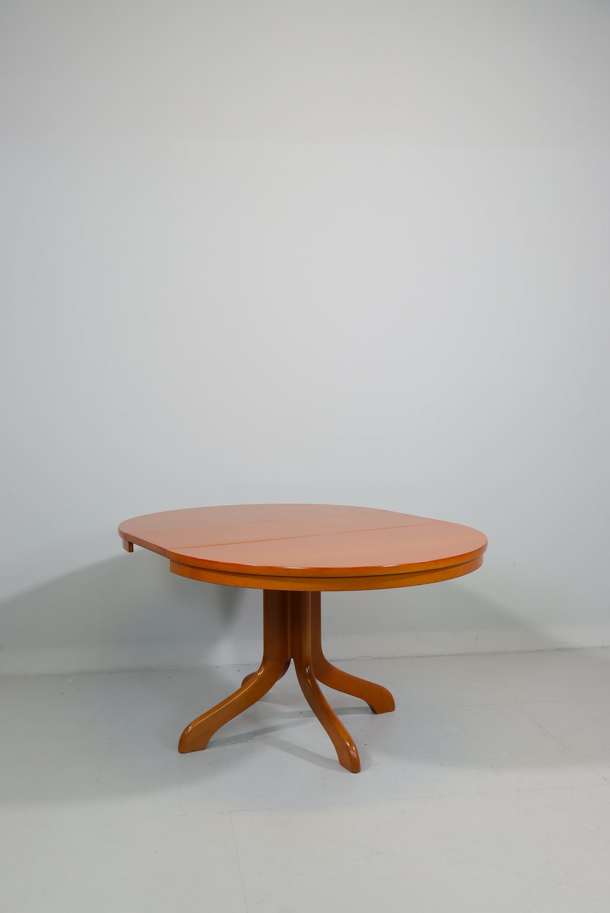 Couchtisch ausziehbar rund Echtholz Vintage Esstisch Retro