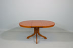 Couchtisch ausziehbar rund Echtholz Vintage Esstisch Retro