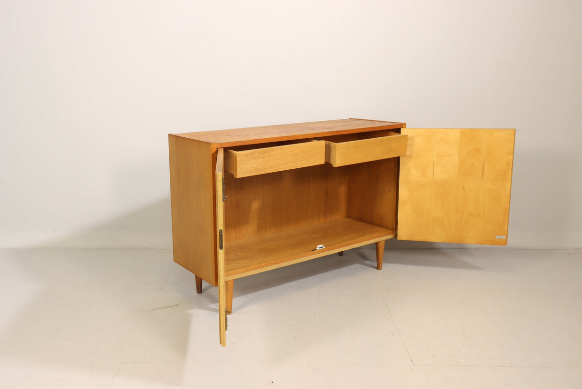 Original Hellerau 414/A Kommode 1960er Mid Century Sideboard DDR Anrichte Vintage