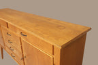Vintage Space Mid Century Sideboard aus Holz mit Schubladen und Schrankfächern im 60er Jahre Design