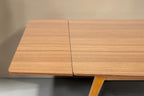 Vintage Space Mid Century Esstisch aus Holz mit ausziehbarer Tischplatte im 60er Jahre Design