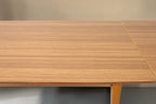 Vintage Space Mid Century Esstisch aus Holz mit ausziehbarer Tischplatte im 60er Jahre Retro Design