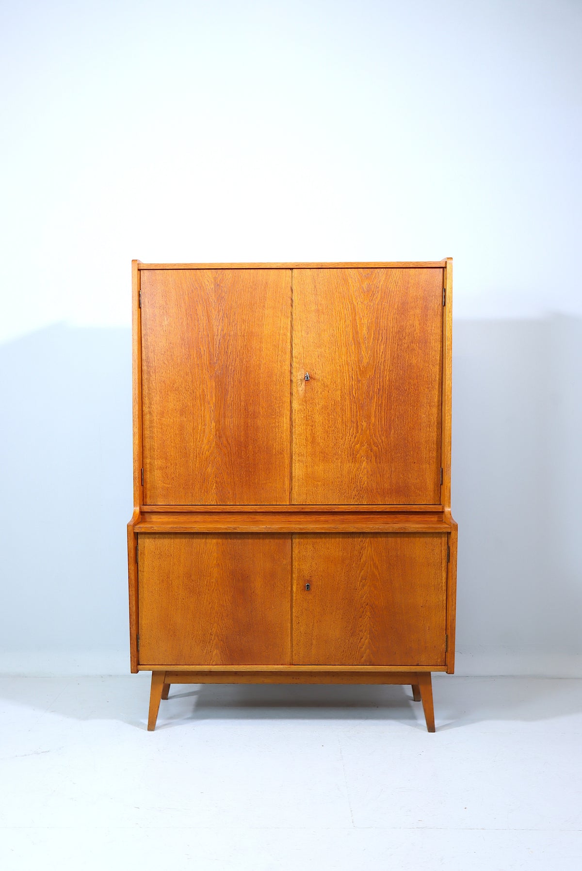 Mid Century Schrank Retro Vintage Highboard Regal Holz