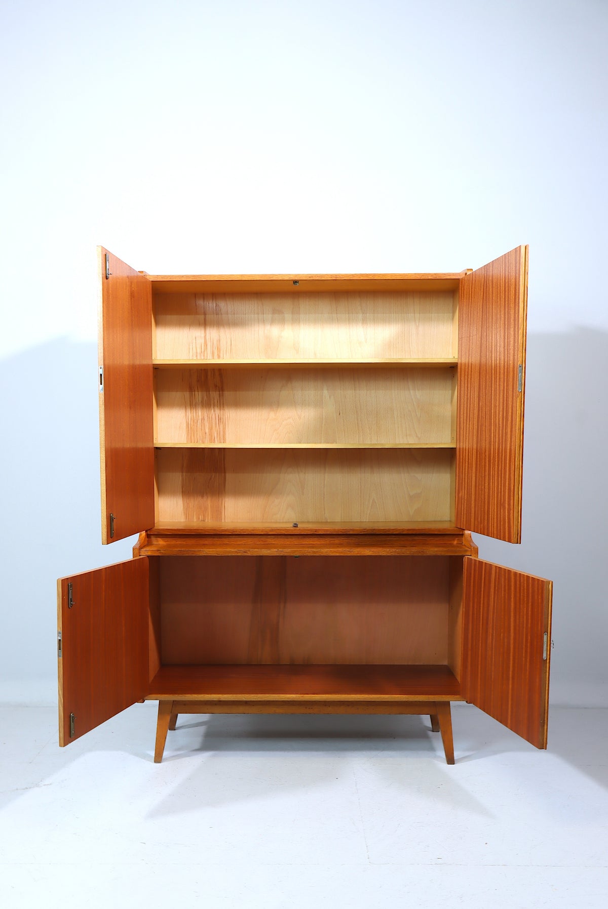 Mid Century Schrank Retro Vintage Highboard Regal Holz