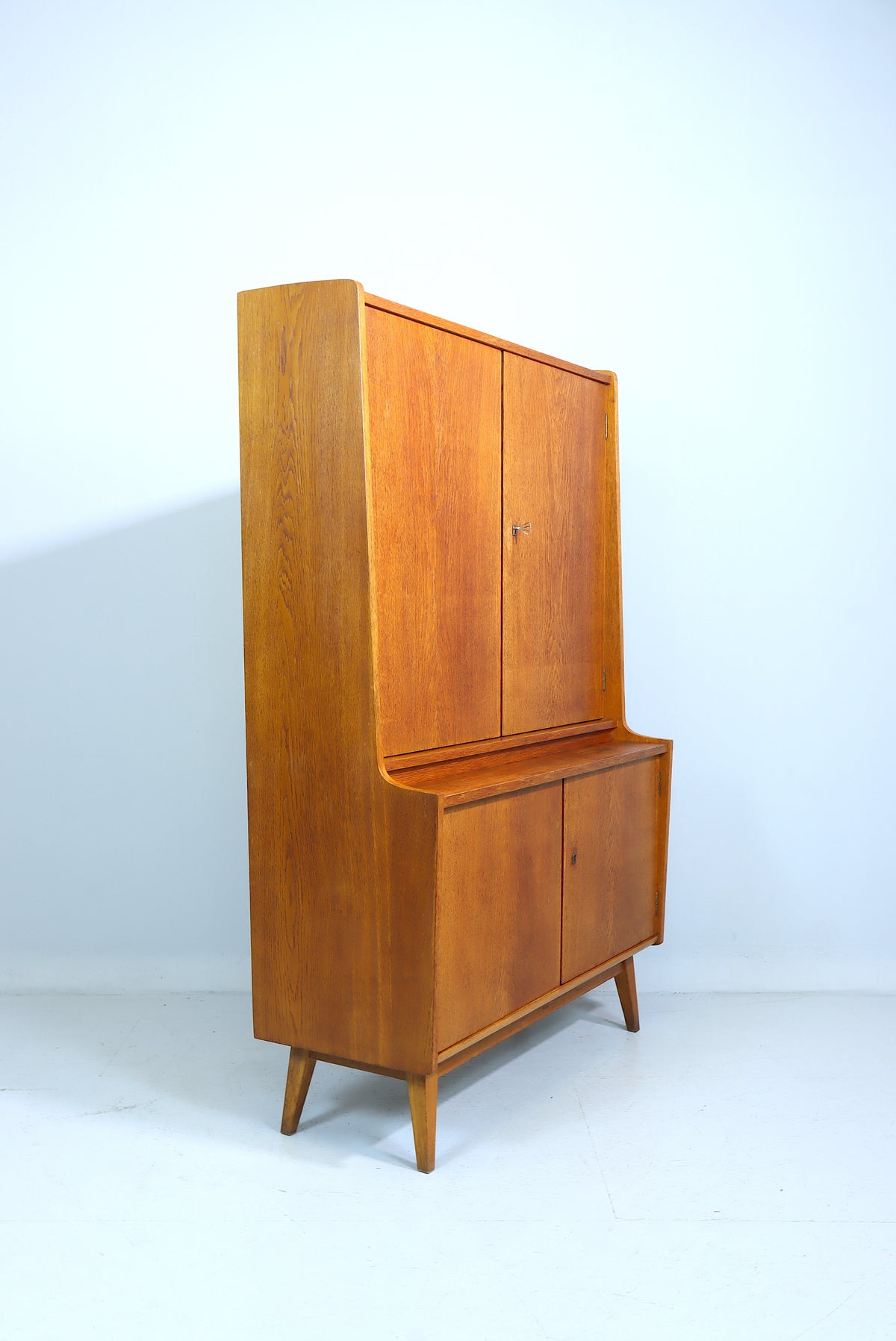 Mid Century Schrank Retro Vintage Highboard Regal Holz