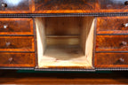Louis Philippe Sekretär Antik Schrank Gründerzeit Kommode Nussbaum Vintage