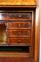 Louis Philippe Sekretär Antik Schrank Gründerzeit Kommode Nussbaum Vintage