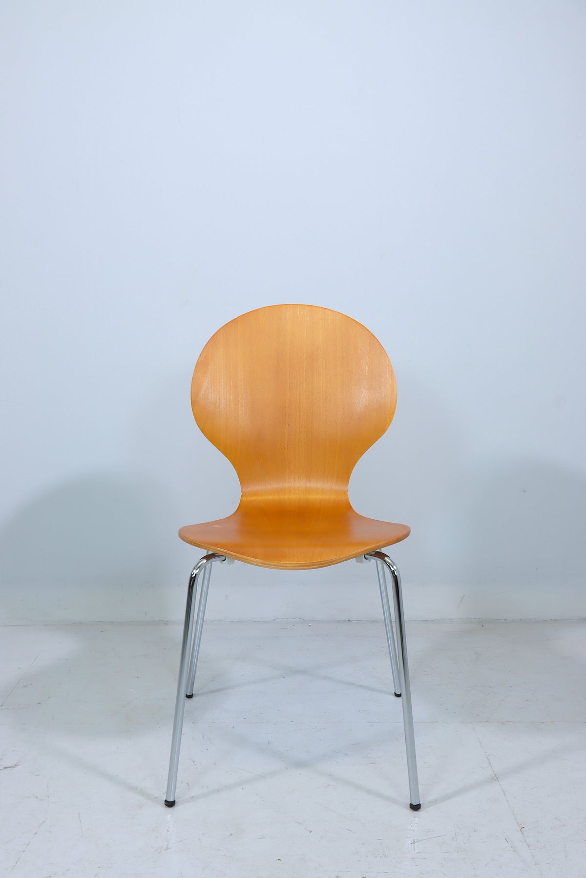 Mid Century Stuhl Holz Metall Stapelstuhl Design Retro Esszimmerstuhl Vintage