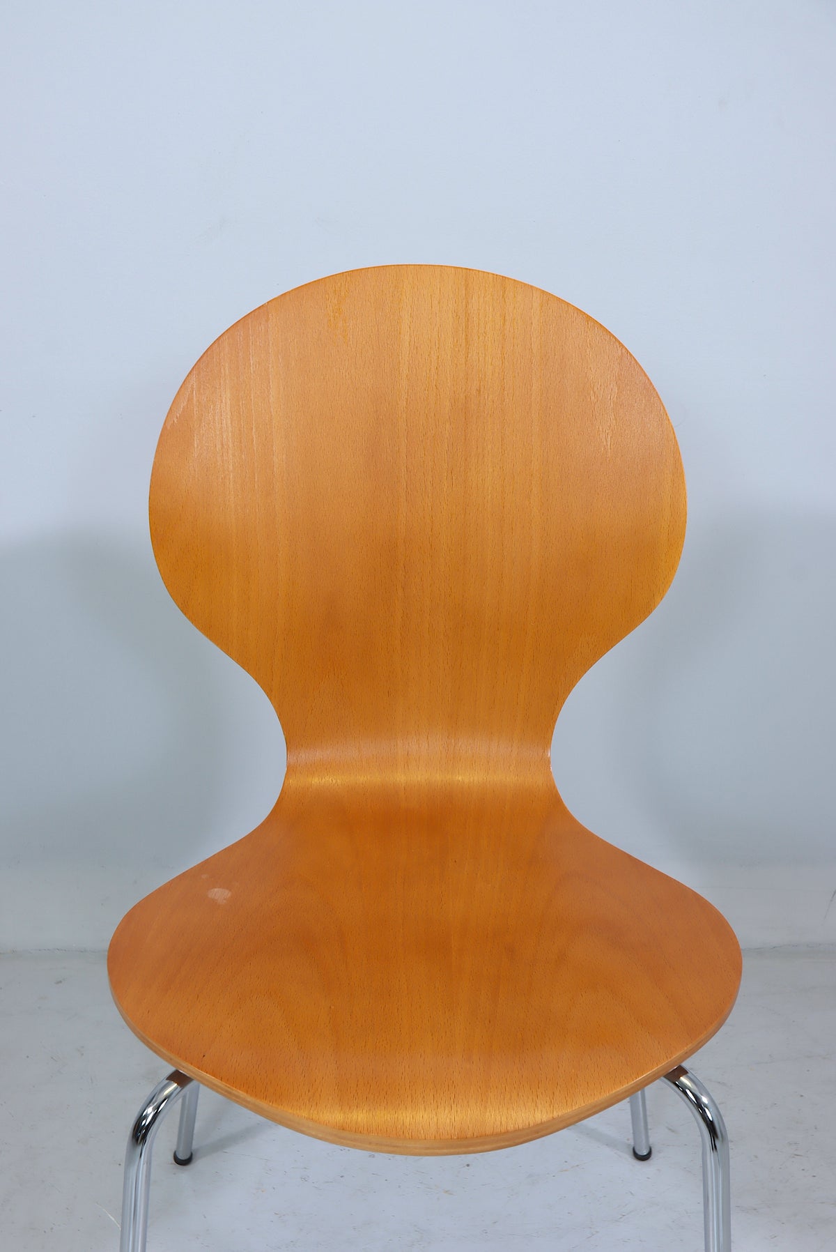 Mid Century Stuhl Holz Metall Stapelstuhl Design Retro Esszimmerstuhl Vintage