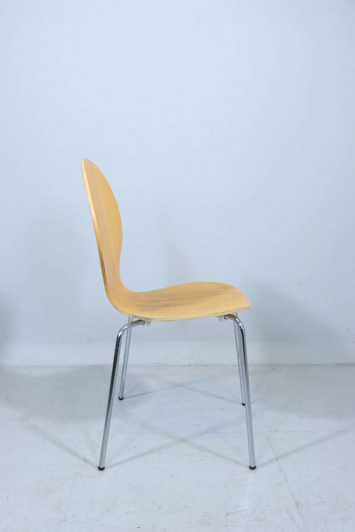 Stuhl Holz Metall Stapelstuhl Design Esszimmerstuhl Vintage Retro Chair