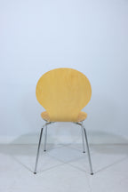 Stuhl Holz Metall Stapelstuhl Design Esszimmerstuhl Vintage Retro Chair