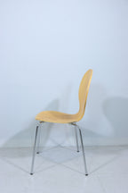 Stuhl Holz Metall Stapelstuhl Design Esszimmerstuhl Vintage Retro Chair