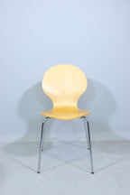 Stuhl Holz Metall Stapelstuhl Design Esszimmerstuhl Vintage Retro Chair