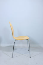 Stuhl Holz Metall Stapelstuhl Design Esszimmerstuhl Vintage Retro Chair