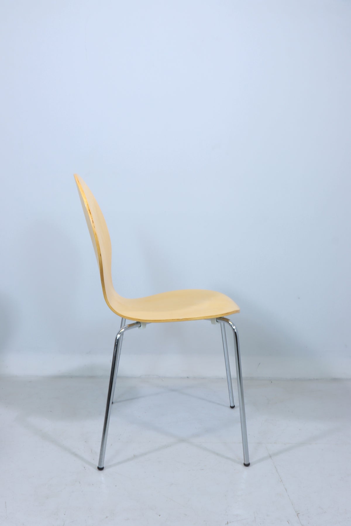 Stuhl Holz Metall Stapelstuhl Design Esszimmerstuhl Vintage Retro Chair