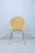 Stuhl Holz Metall Stapelstuhl Design Esszimmerstuhl Vintage Retro Chair