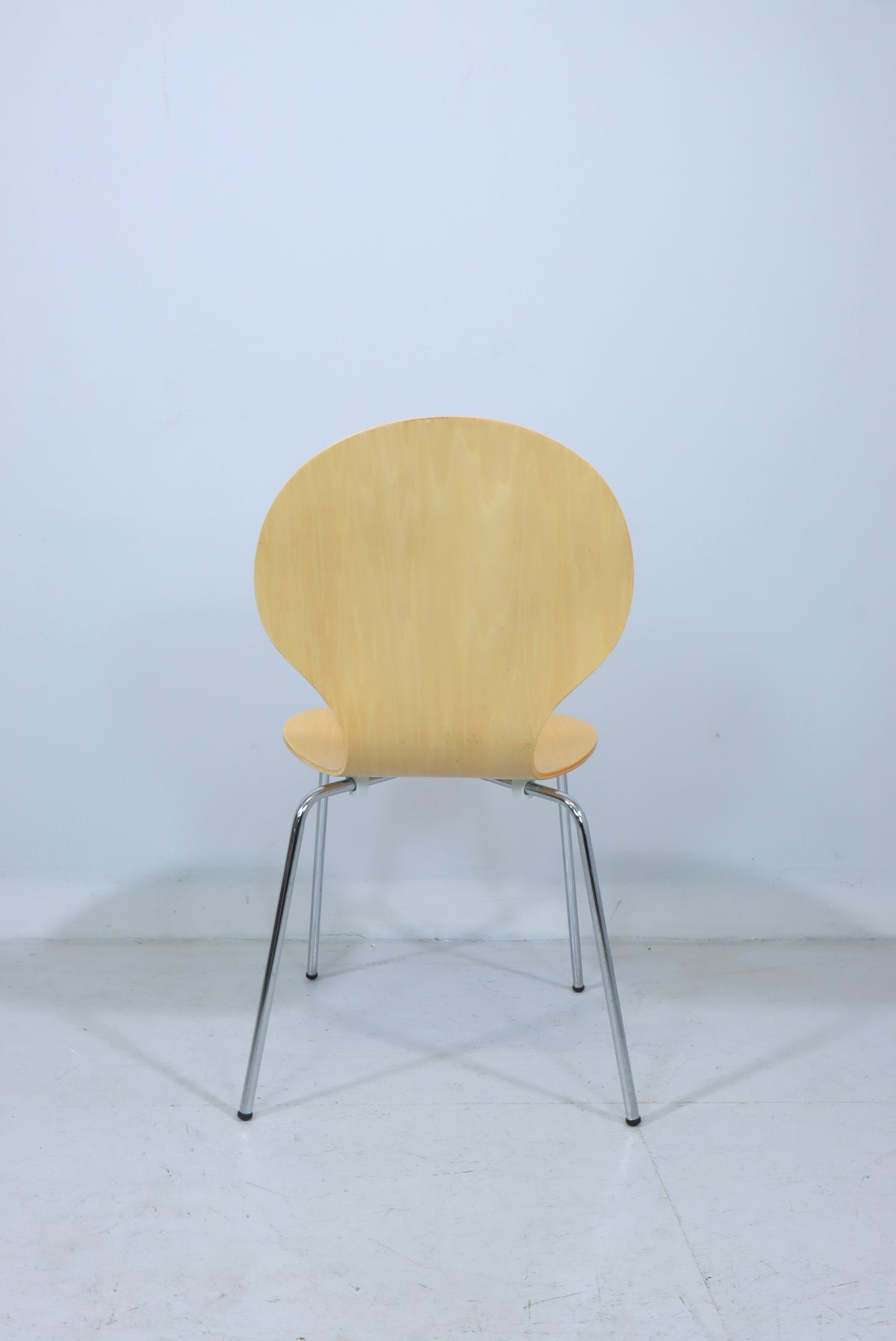 Stuhl Holz Metall Stapelstuhl Design Esszimmerstuhl Vintage Retro Chair