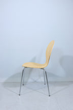 Stuhl Holz Metall Stapelstuhl Design Esszimmerstuhl Vintage Retro Chair