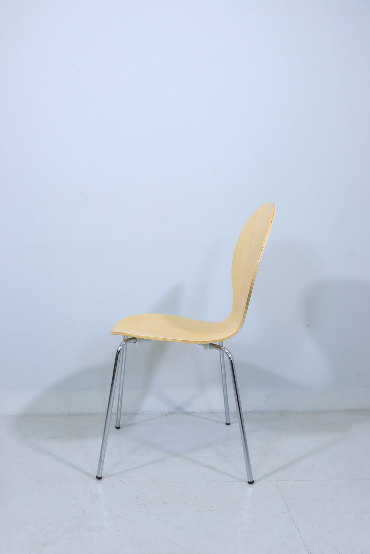 Stuhl Holz Metall Stapelstuhl Design Esszimmerstuhl Vintage Retro Chair