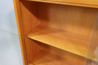 Mid Century Bücherregal VEB Südthür. Möbelwerke Themar Glas DDR Regal Schiebetüren