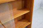 Mid Century Bücherregal VEB Südthür. Möbelwerke Themar Glas DDR Regal Schiebetüren