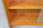 Mid Century Bücherregal VEB Südthür. Möbelwerke Themar Glas DDR Regal Schiebetüren