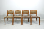 4x EKA Küchenstühle Danish Design Mid Century Stuhl Dinning Chair Retro